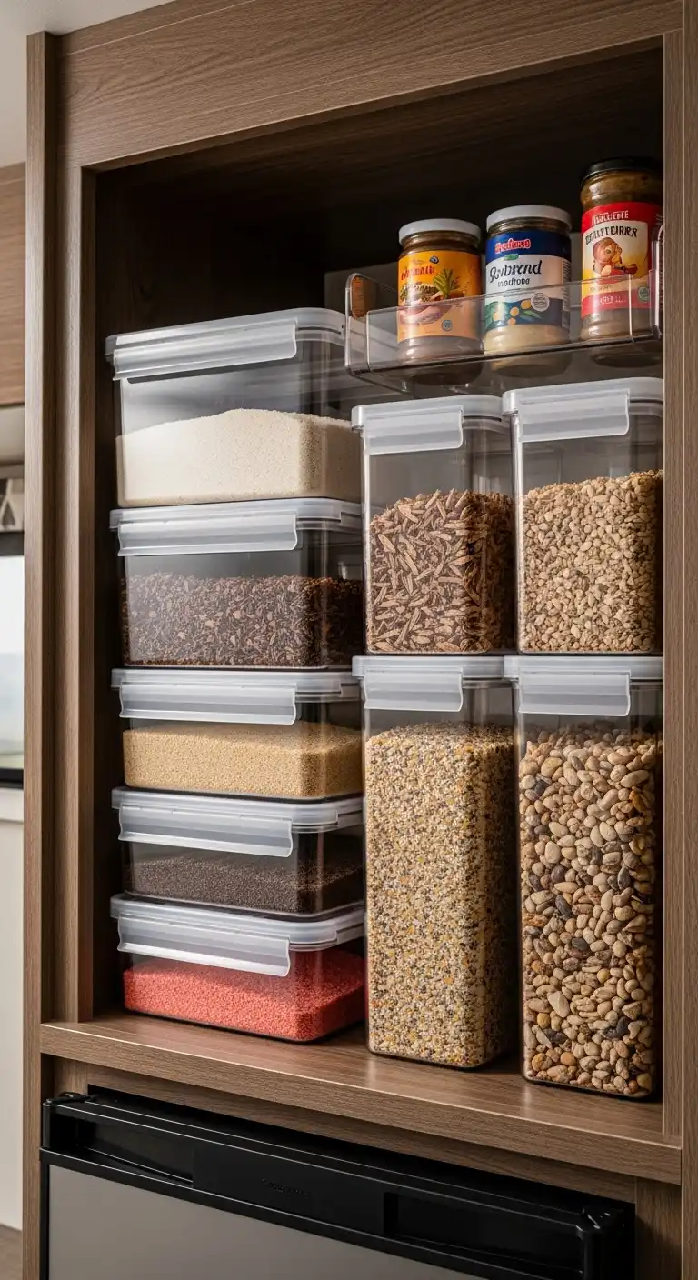 2. Use Clear, Airtight Containers