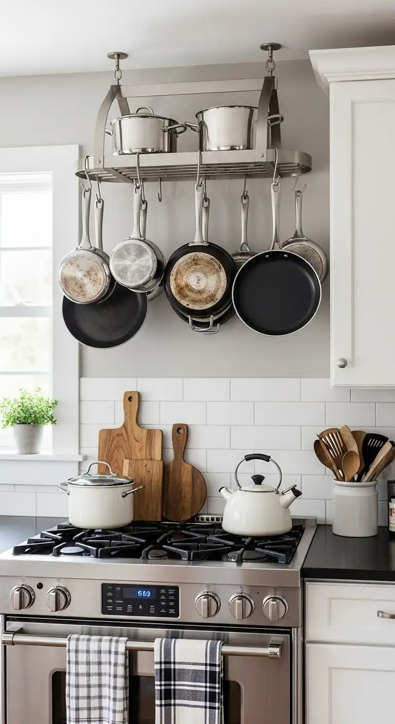 21. Hanging Pot Rack