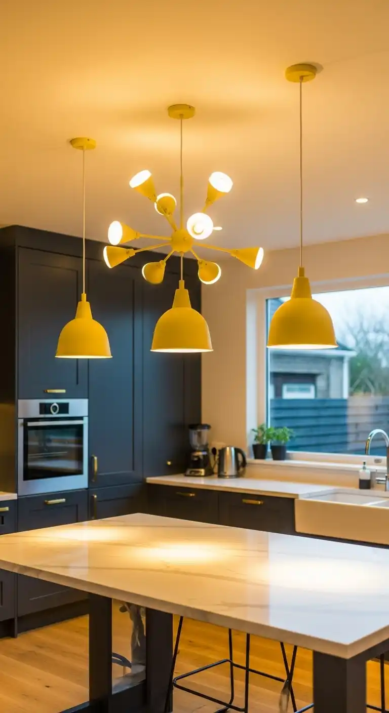 21. Light Yellow Lighting Fixtures