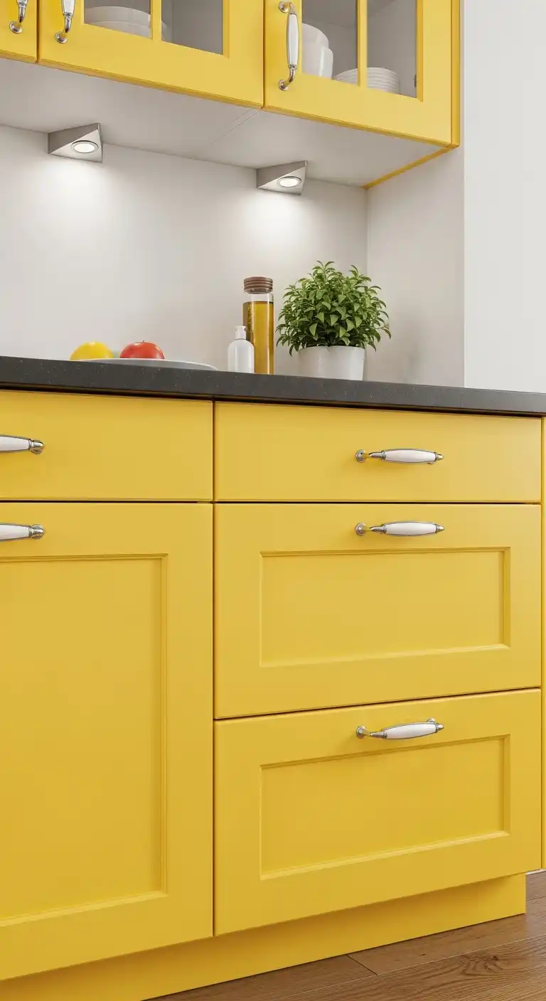 22. Sunny Yellow with Silver Hardware