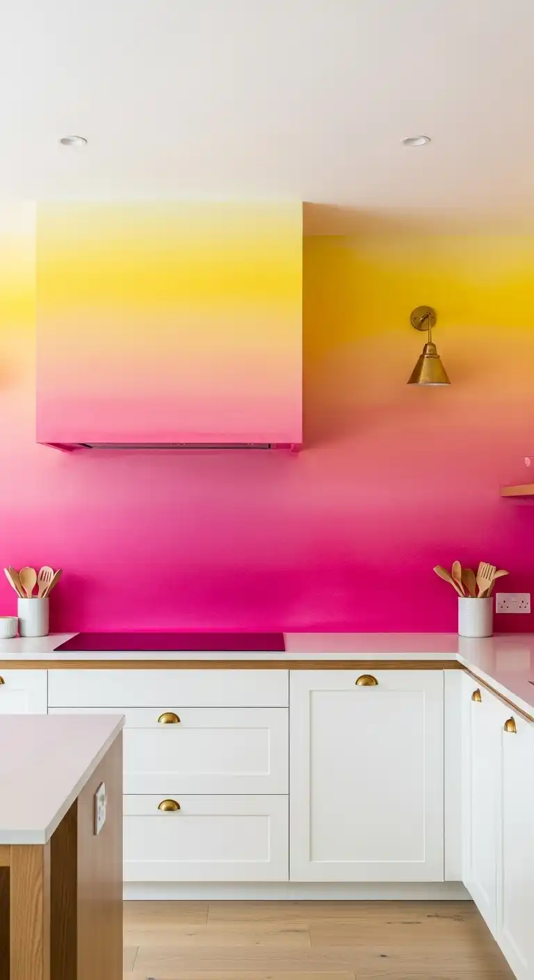 23. A Gradient of Color Ombre Walls
