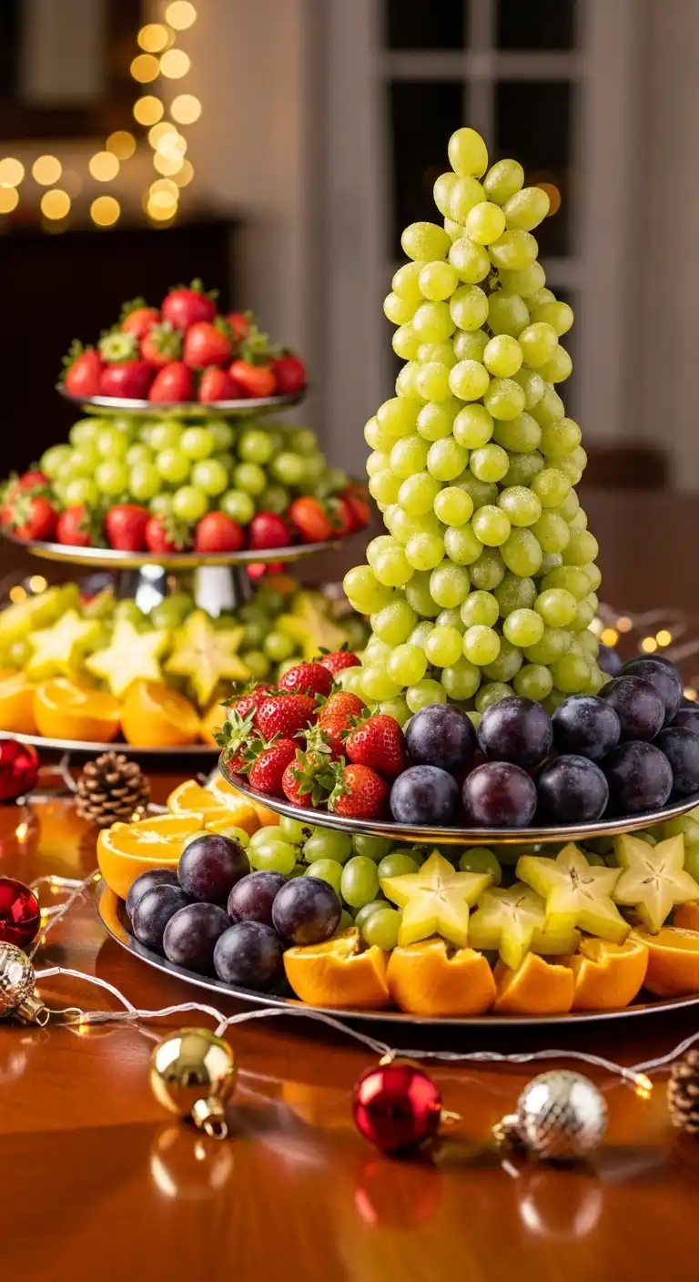 23. Sparkling Champagne Grape Tower