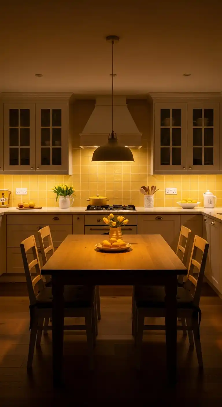 23. Warm Lighting to Enhance Yellow Tones