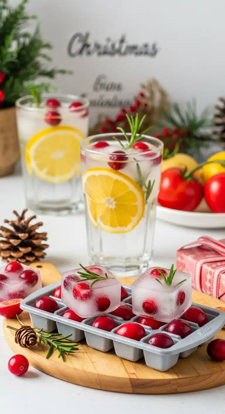 24. Decorative Ice Cubes