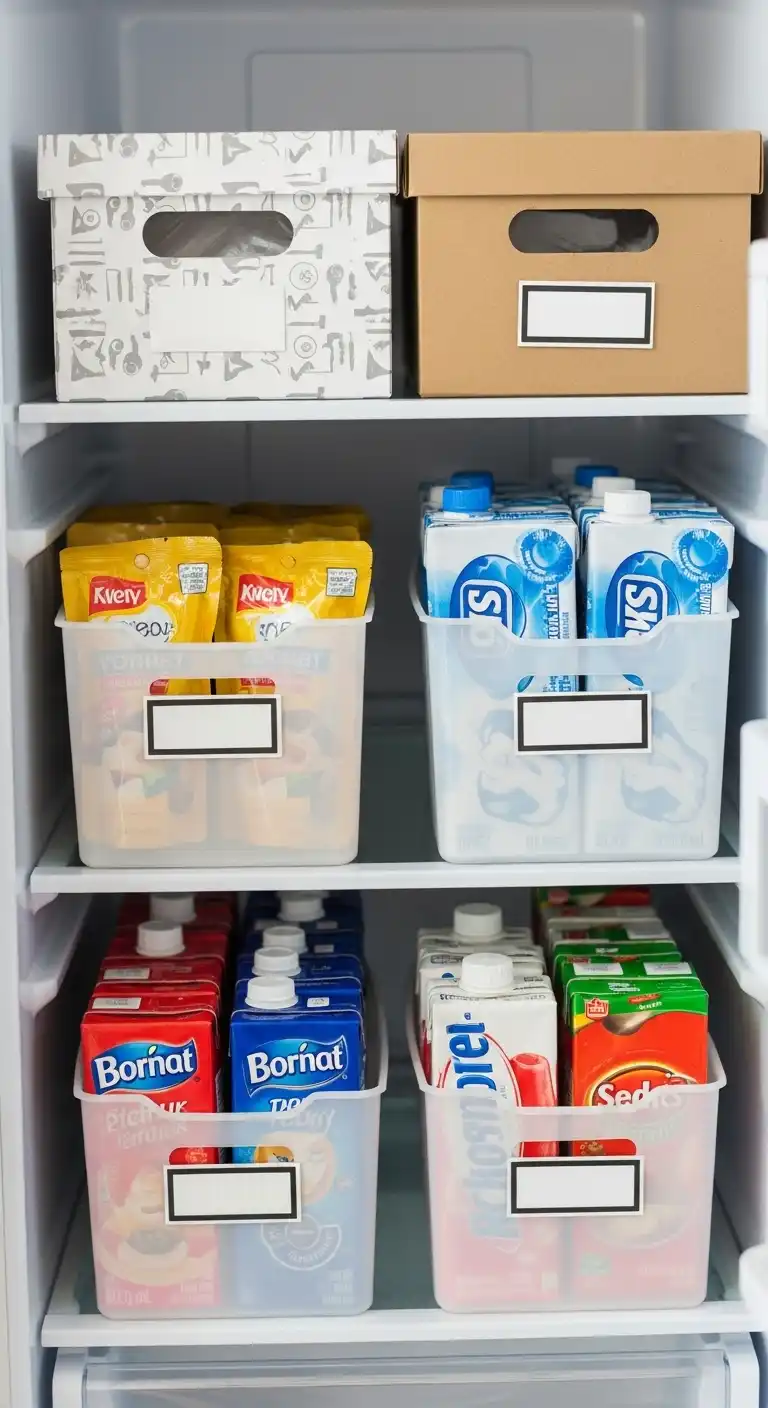 25. Shoe Boxes as DIY Bins