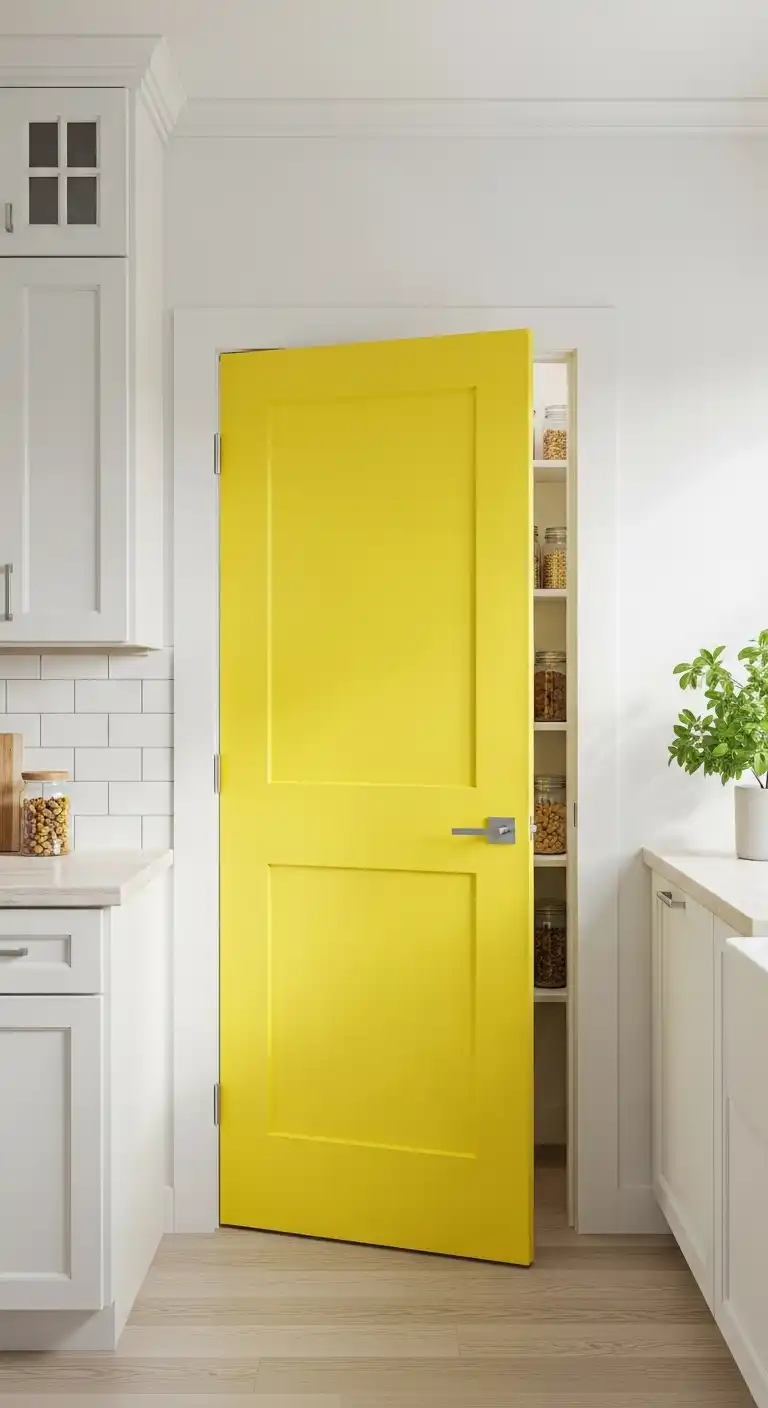 27. Yellow Pantry Door