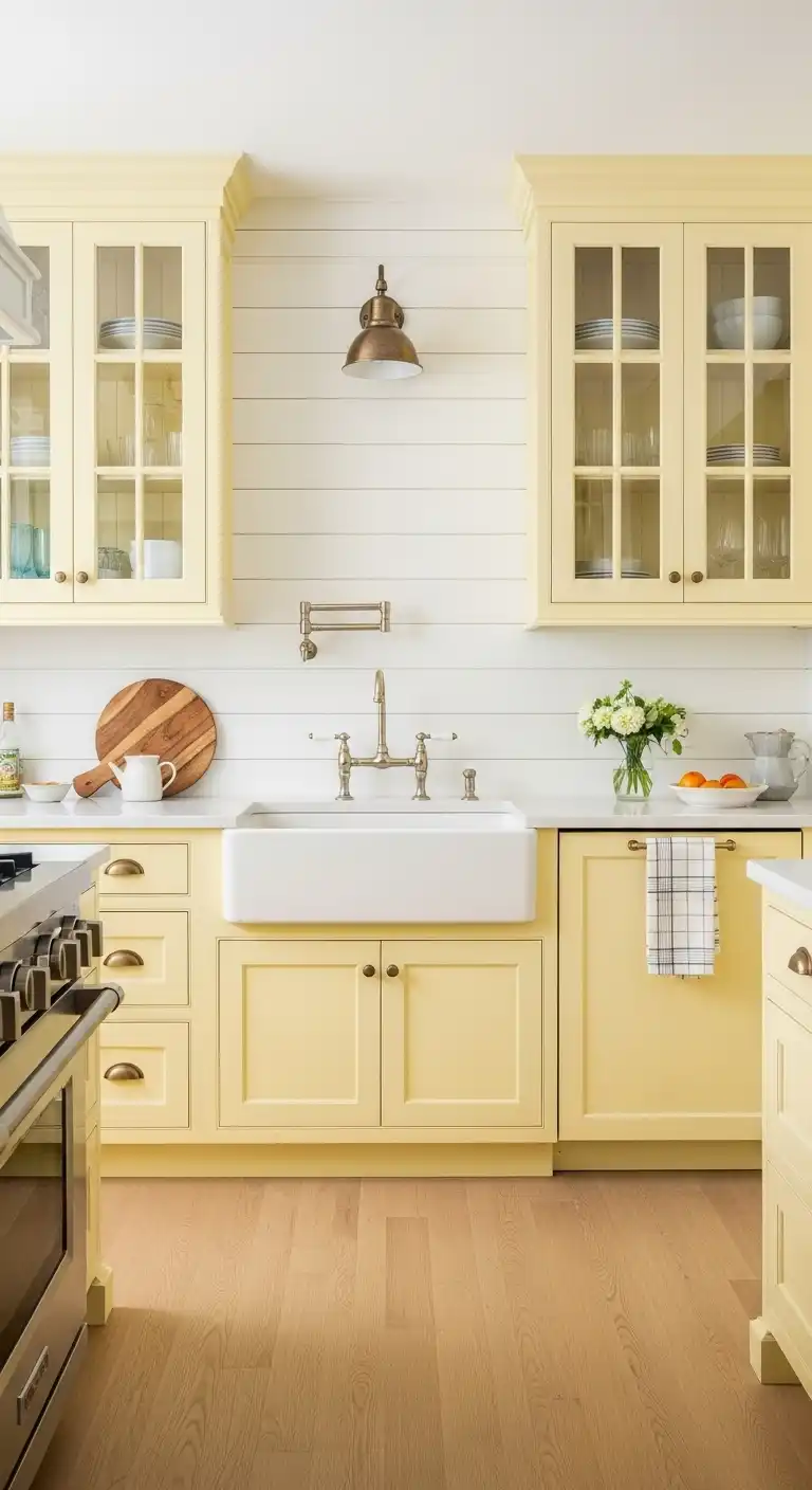 3. Pale Pastel Yellow for a Soft Vibe