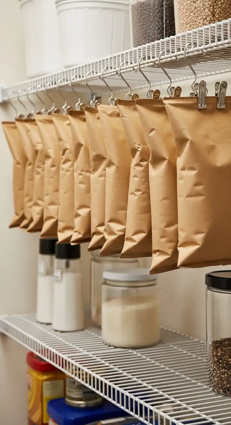 3. Pants Hangers for Chip Bags