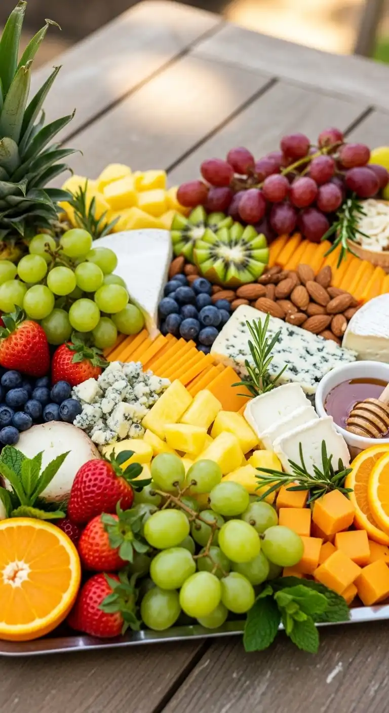 4. Fruit and Cheese Combo Tray