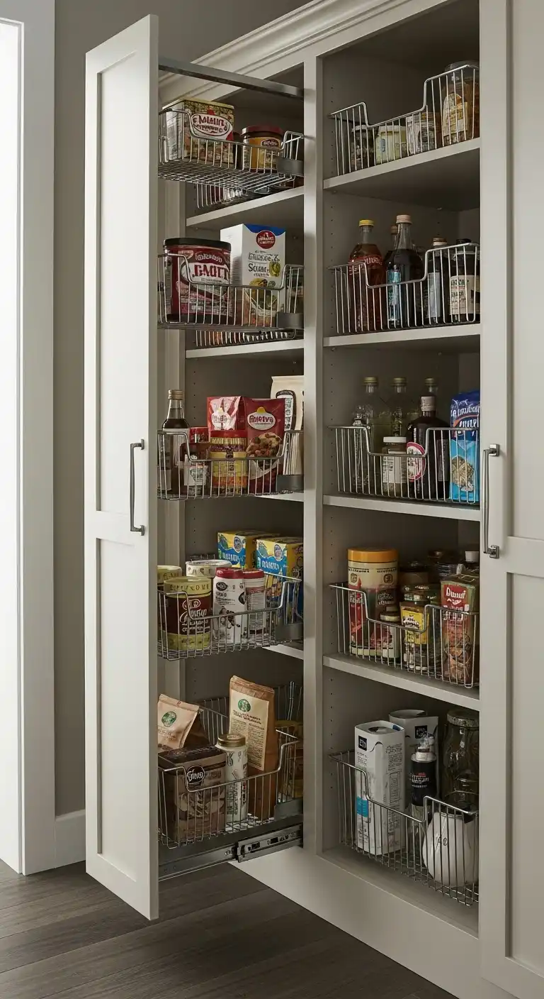 4. Implement Pull-Out Shelves or Baskets