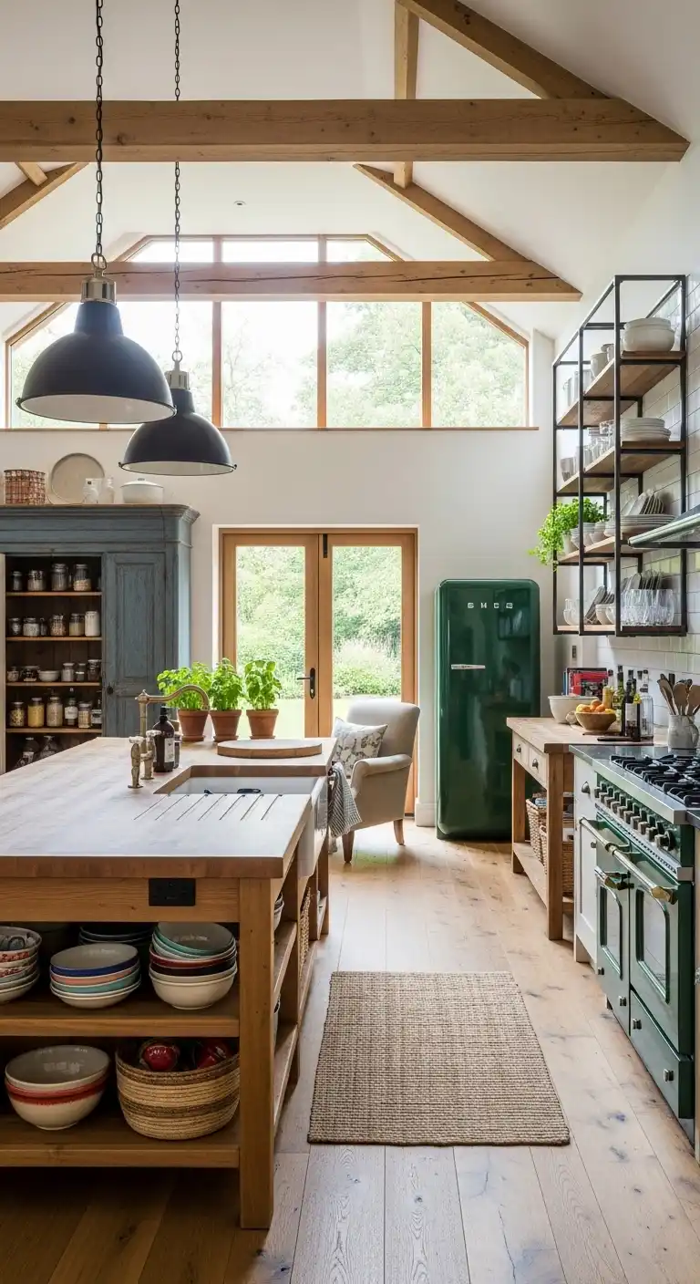 4. Open-Plan Unfitted Kitchen