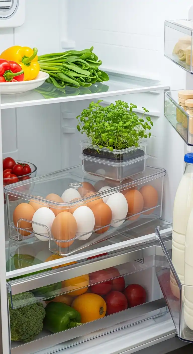 4. Use Egg Organizers with Lids