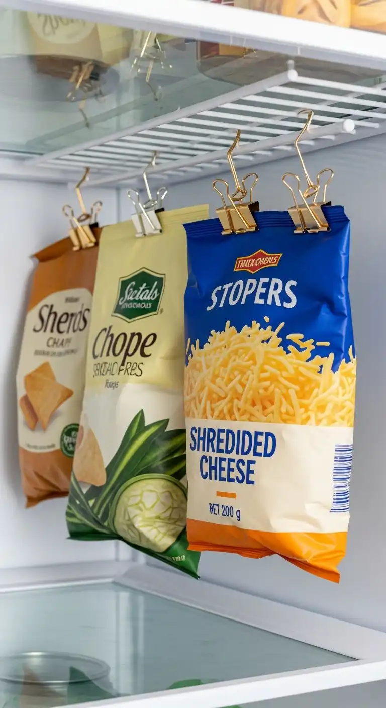 5. Binder Clips to Hang Bags