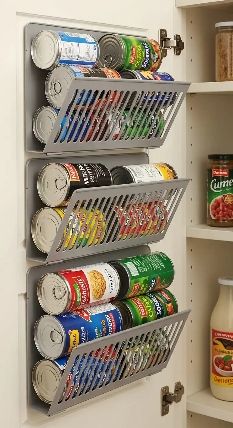 5. Magazine Holders for Canned Goods