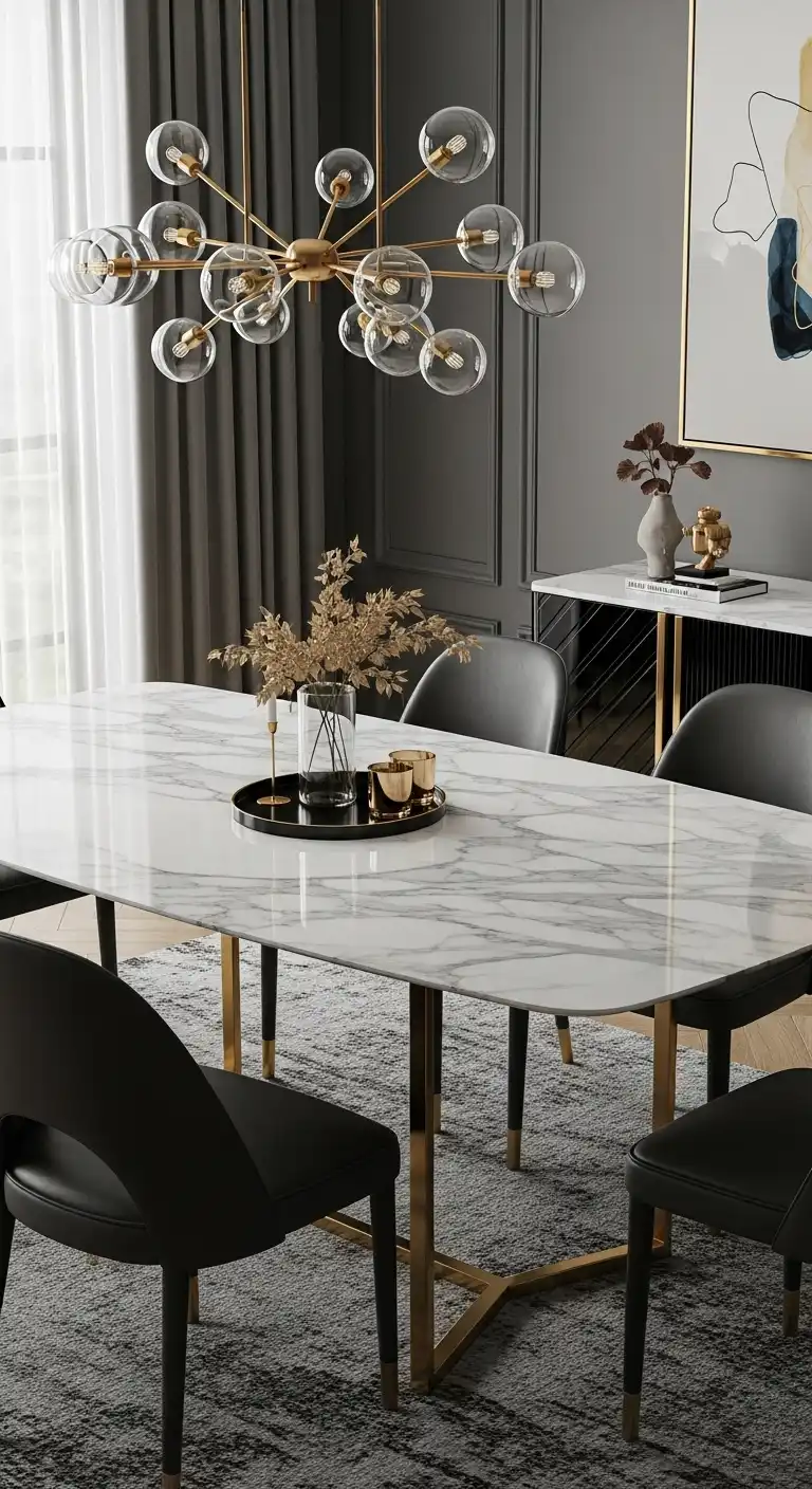 5. Marble Dining Table