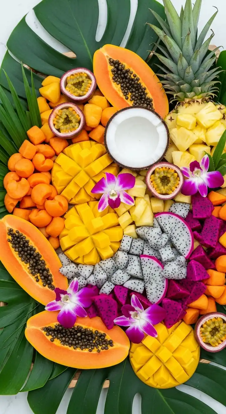 5. Tropical Paradise Fruit Tray