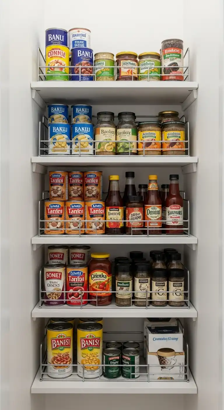 6. Invest in Tiered Shelving