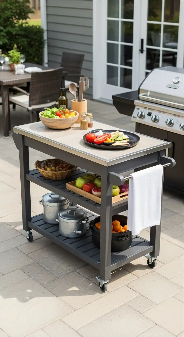 6. Portable Kitchen Island