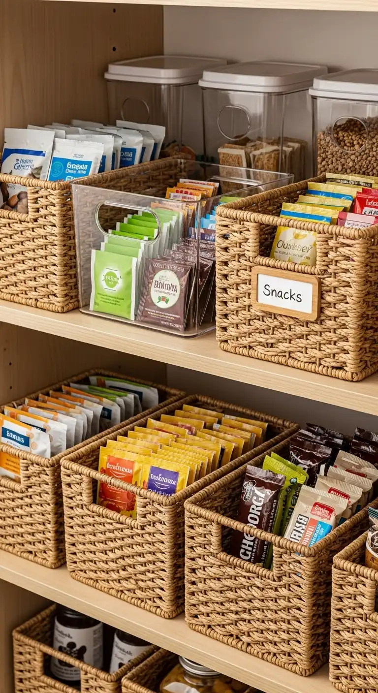 6. Use Baskets and Bins for Small Items