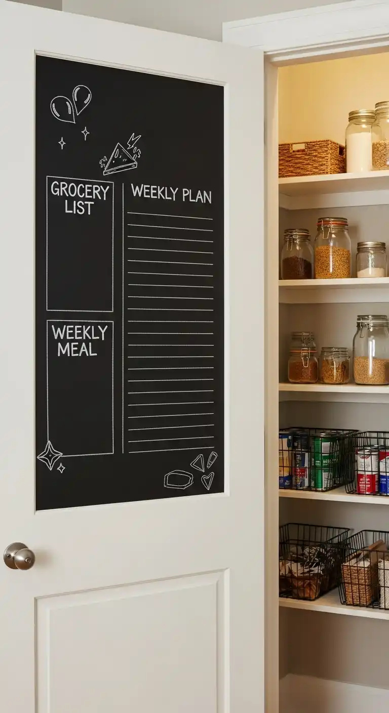 8. Chalkboard or Whiteboard Panel