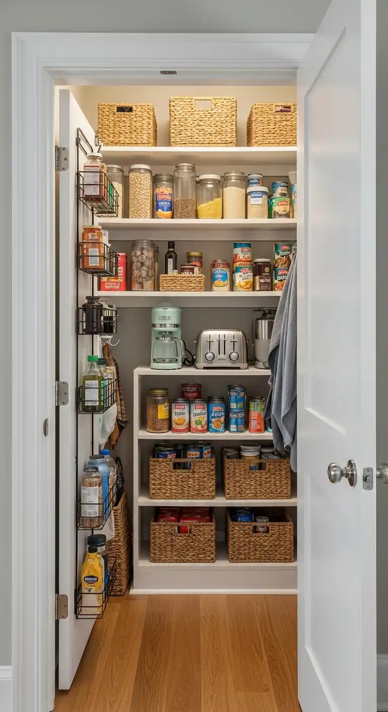 8. Repurpose a Closet Into a Pantry