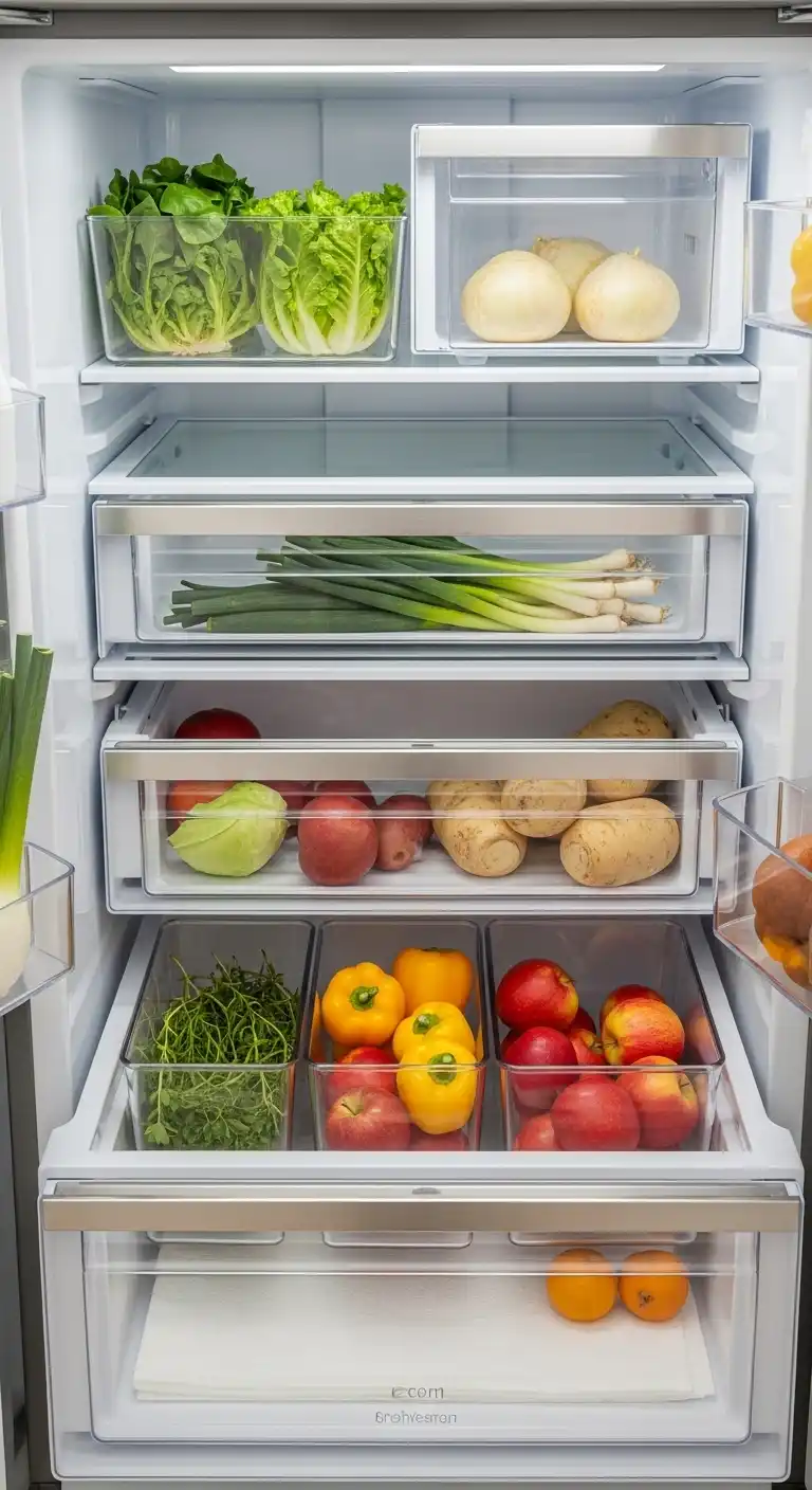 8. Use Drawer Dividers for Produce