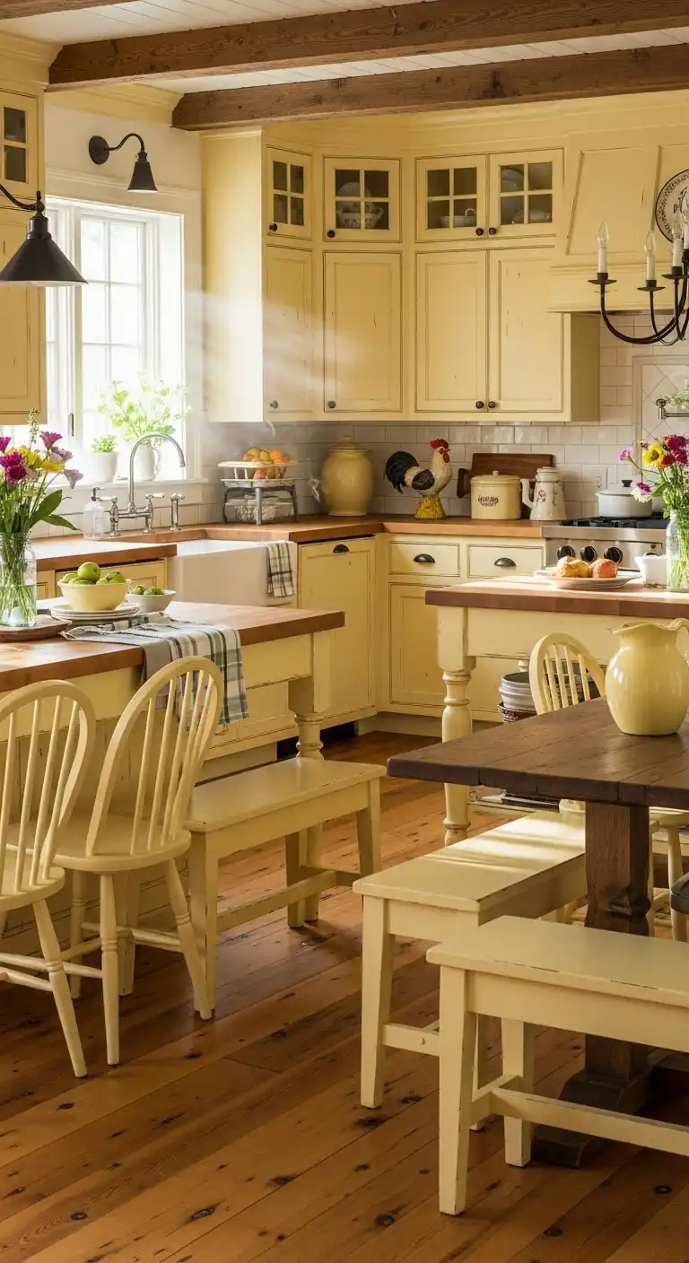 9. A Farmhouse Feel with Yellow