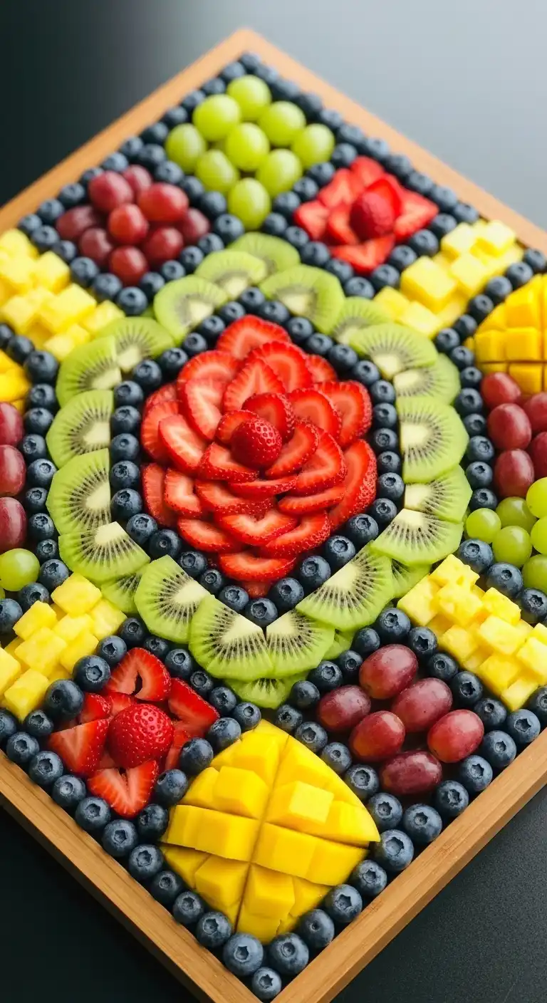 9. Geometric Fruit Tray Design