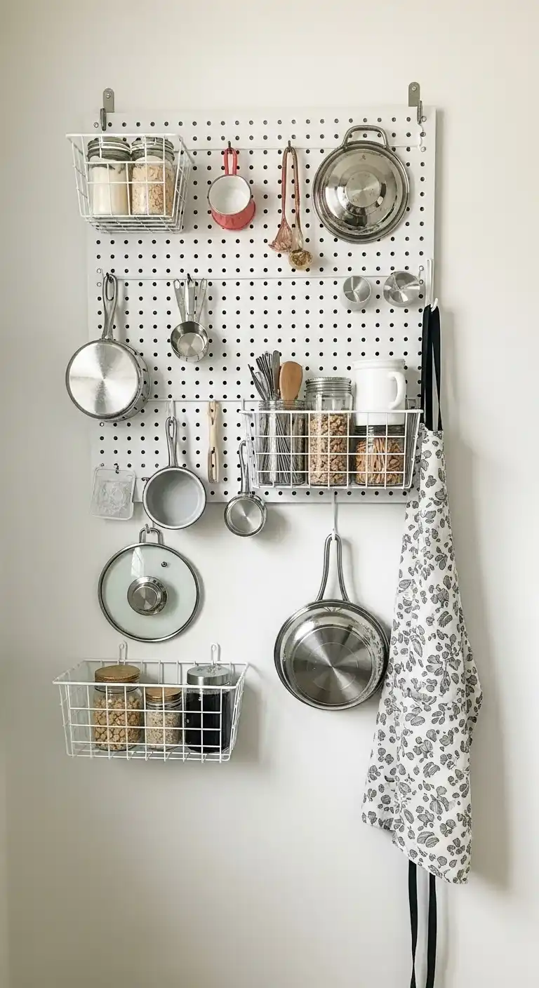 9. Hang a Pegboard on the Wall