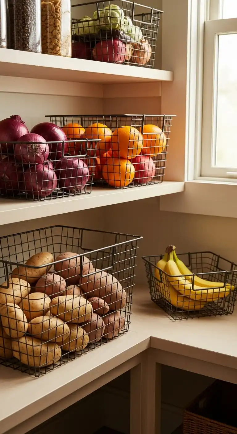 9. Incorporate Wire Baskets