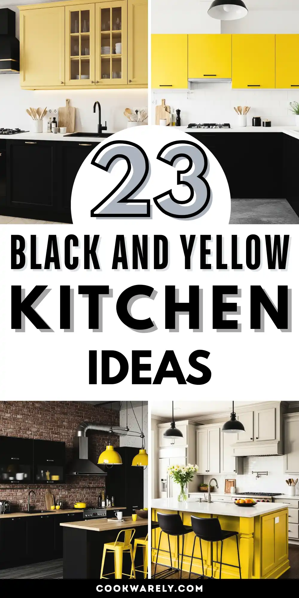 Black and Yellow Kitchen