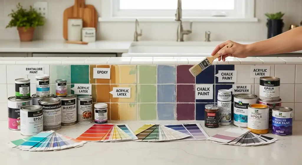 Choosing the Right Paint for Tile Backsplashes