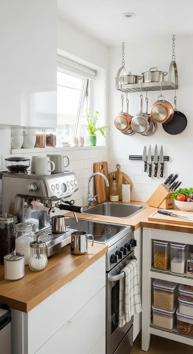 Designing for Flow in a Mini Kitchen