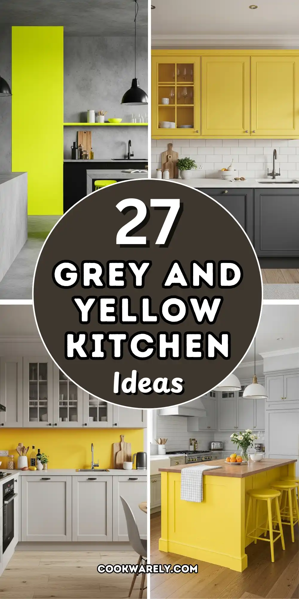 Grey and Yellow Kitchen