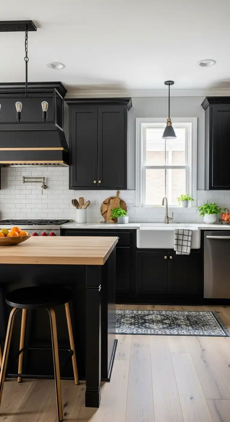 How to Balance Black in Your Kitchen
