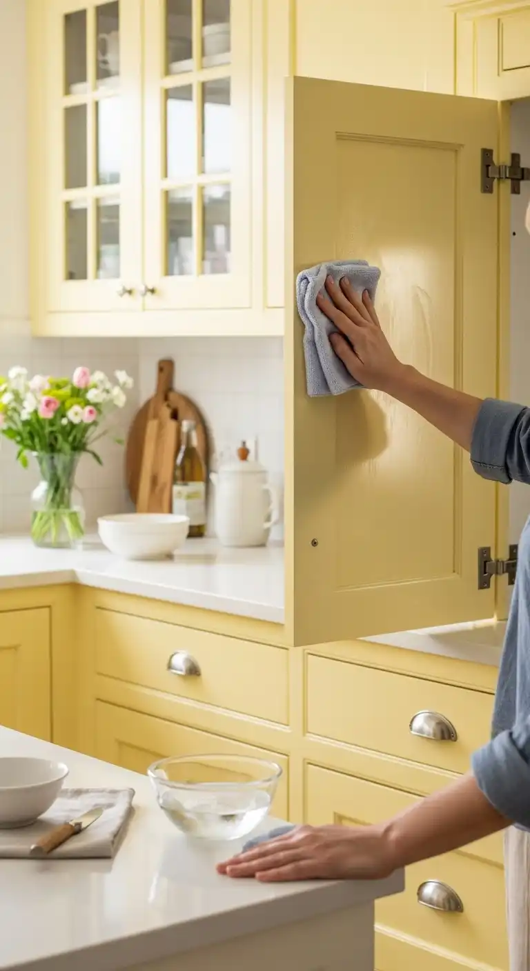 Maintenance Tips for Your Pale Yellow Kitchen