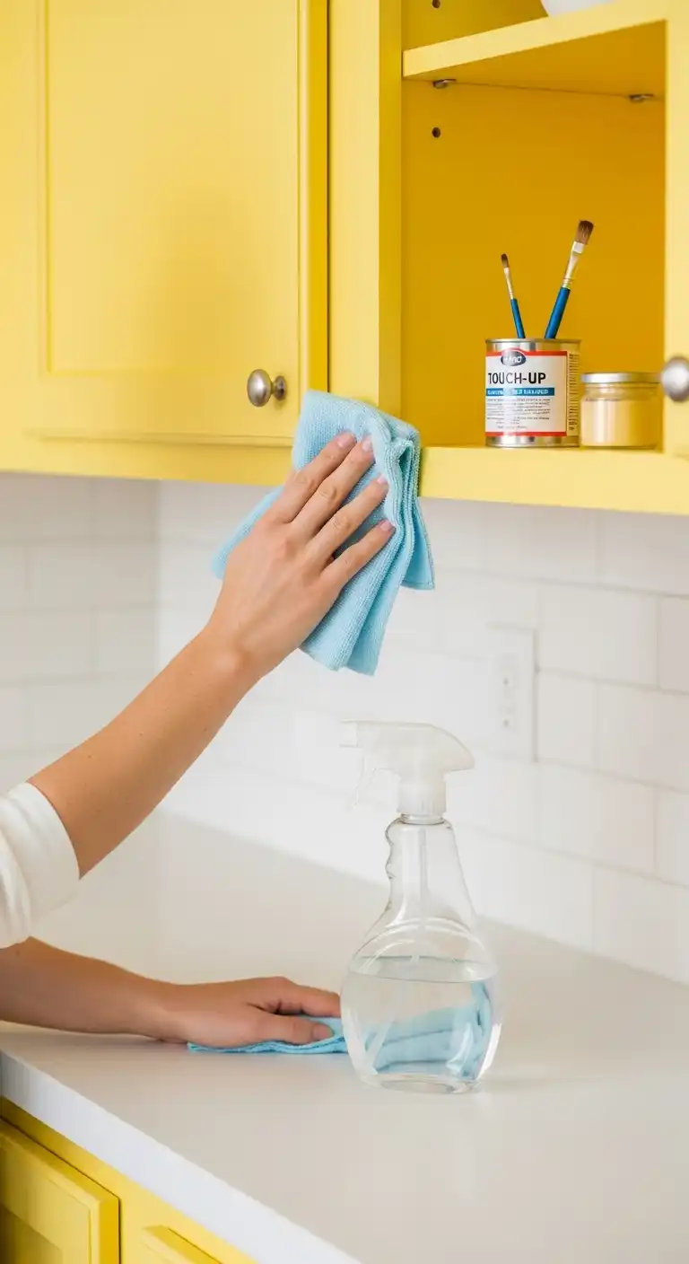 Maintenance and Care for Your Yellow Cabinets