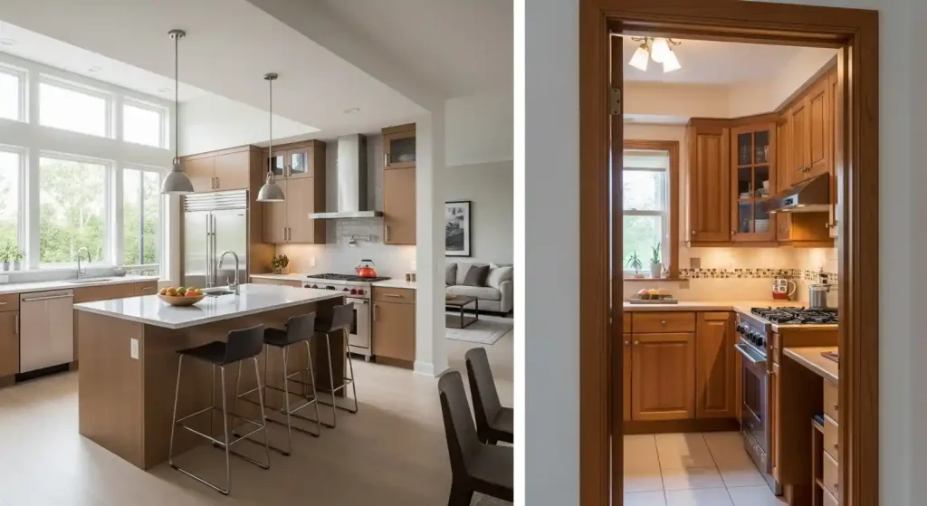 Open Kitchen vs. Closed Kitchen