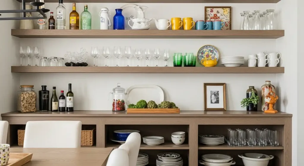 Open Shelving Showcasing Style and Personality