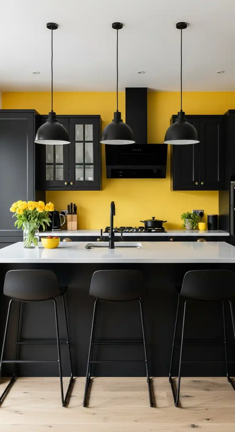 The Psychology of Black and Yellow in Kitchen Design