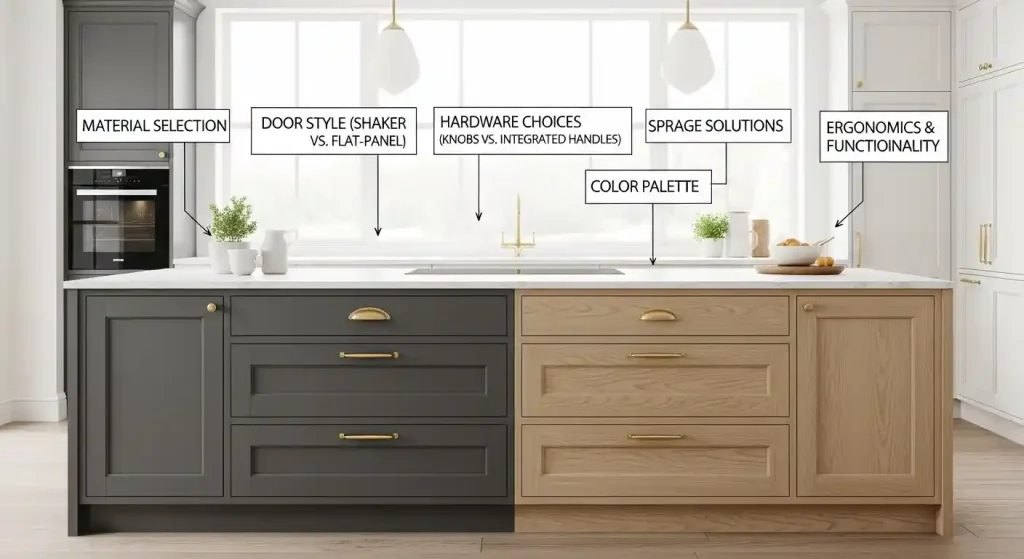 Understanding the Design Choice for kitchen cabinets
