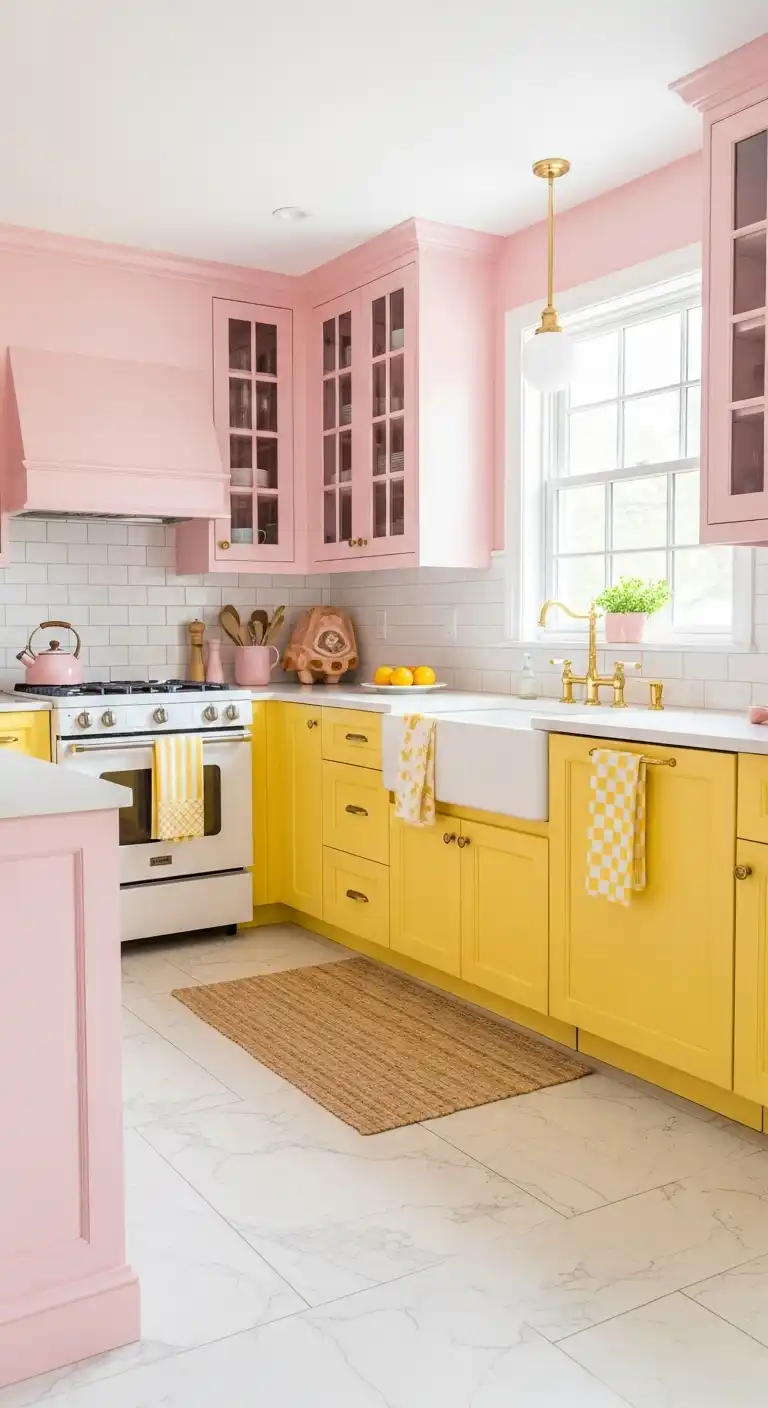 Why Pink and Yellow are a Perfect Match for Your Kitchen