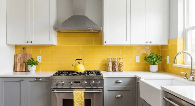 Yellow Backsplash Kitchen Ideas