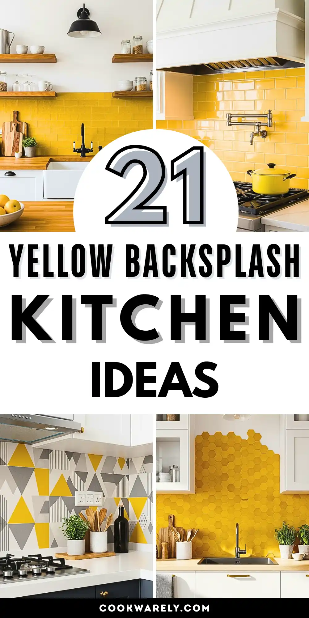 Yellow Backsplash Kitchen