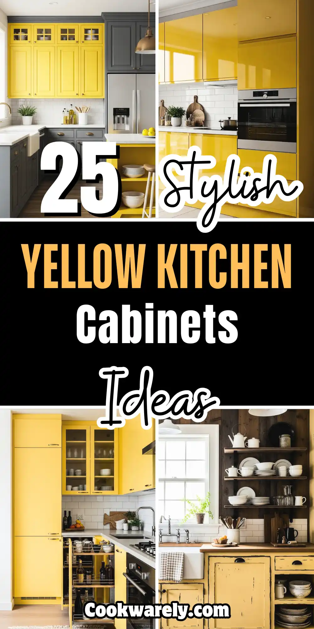 Yellow Kitchen Cabinets Ideas