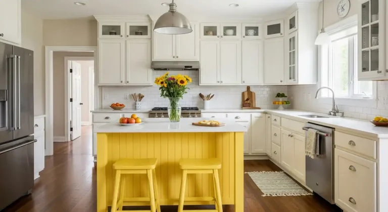 Yellow Kitchen Island Ideas