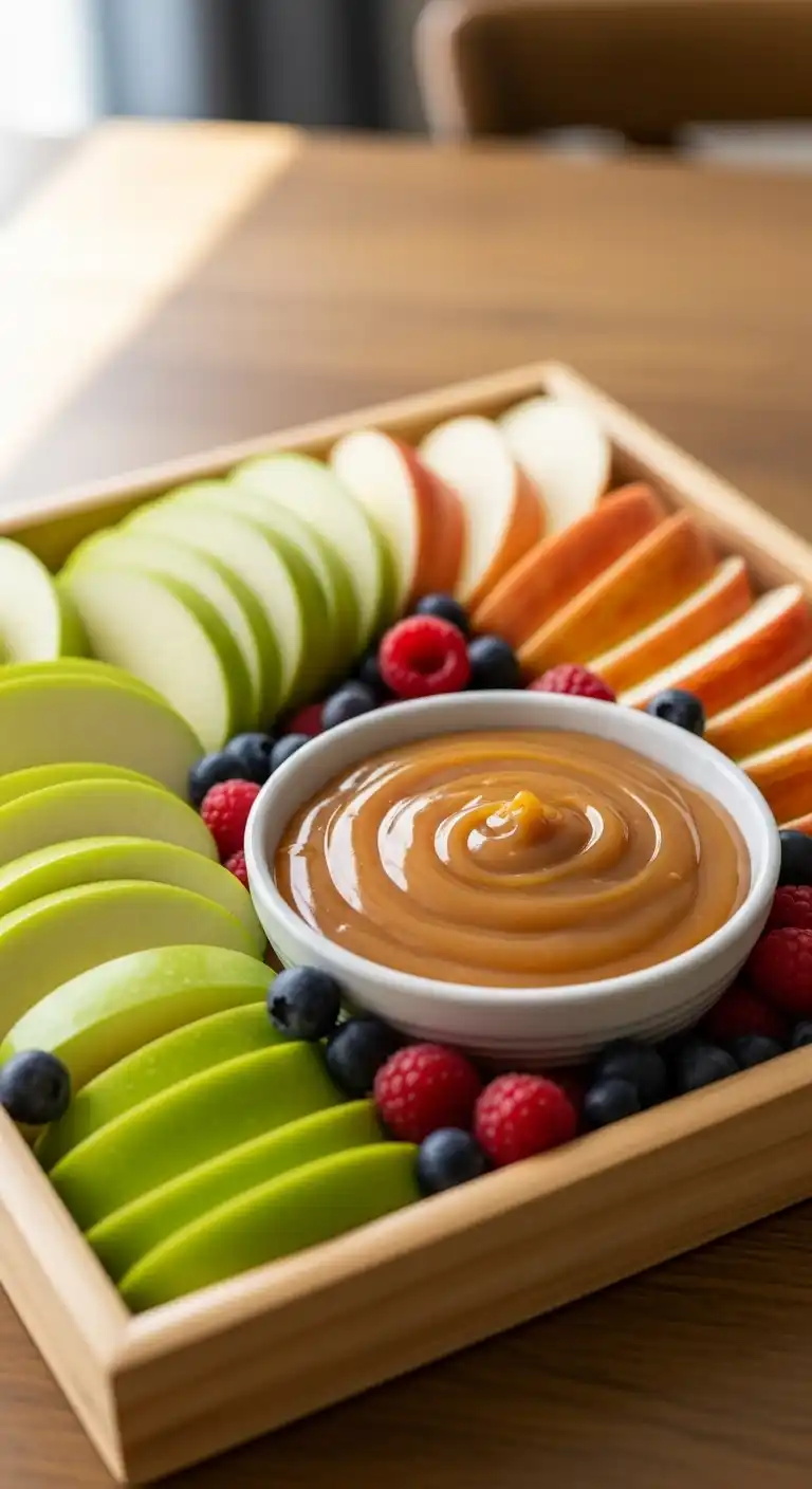 1. Classic Apple Slices with Caramel Dip