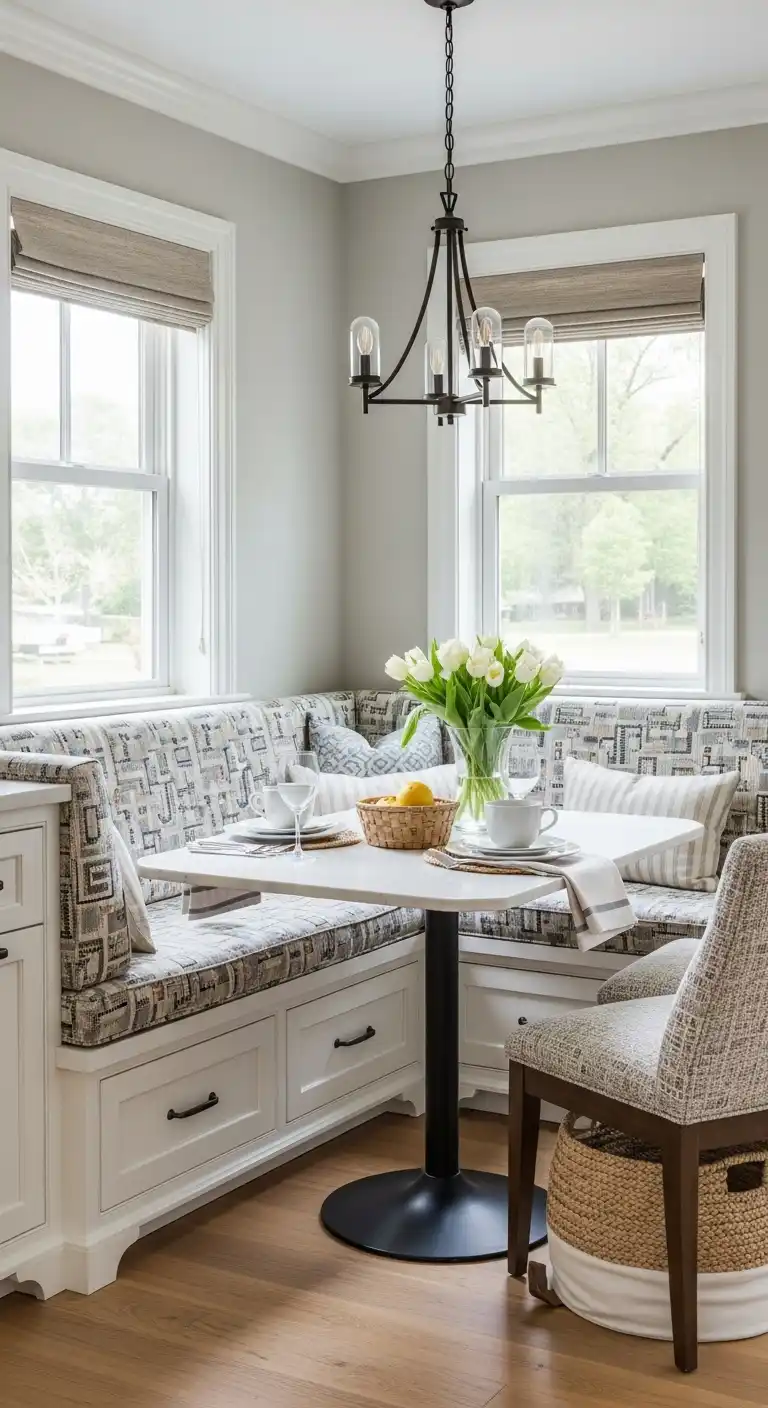 1. Corner Banquette Breakfast Nook