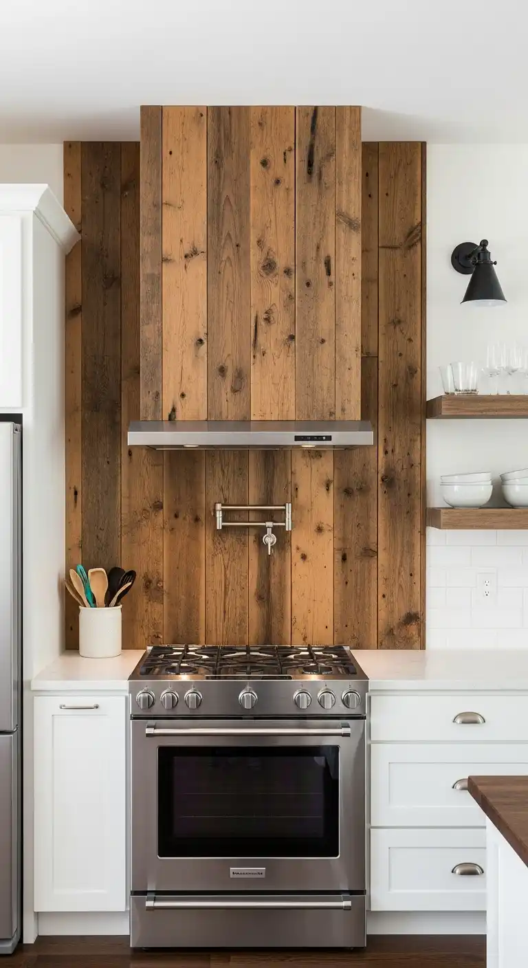 1. Reclaimed Wood Accent Wall