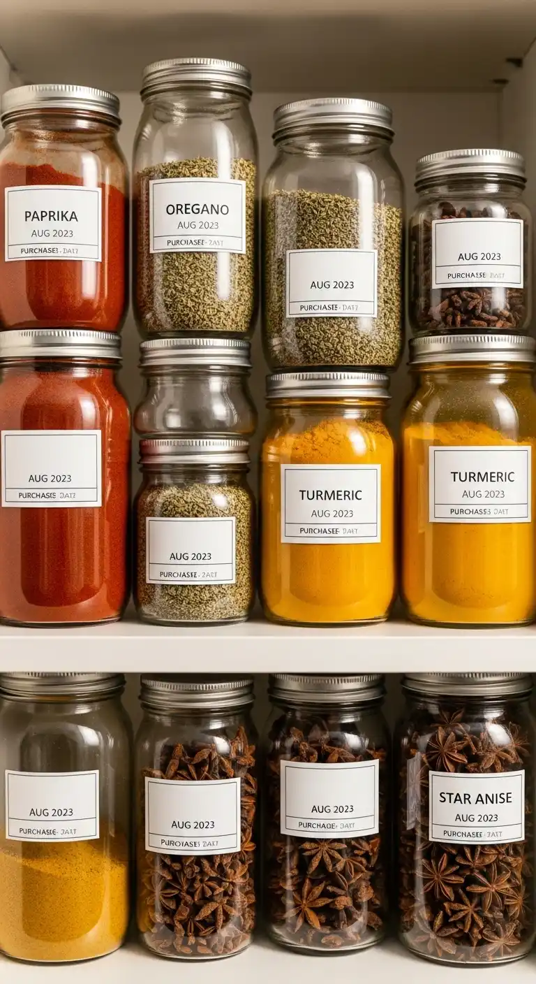 1. Use Clear Glass Jars for Uniform Storage